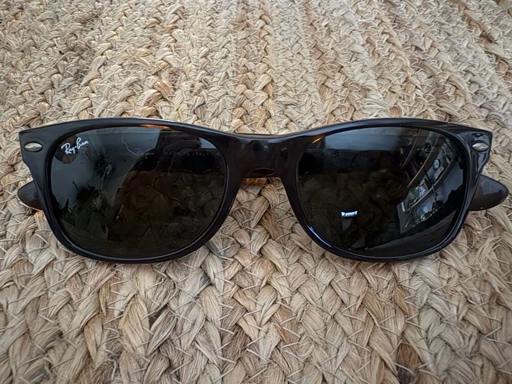 Ray-Ban RB2132 New Wayfarer Sunglasses in Tortoise Shell, 52-18